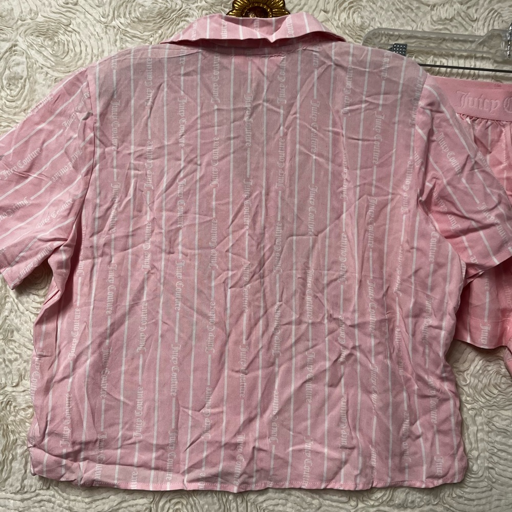 Juicy Couture Pink Coquette Girlhoodcore Shorty Pjs Pajama Set Women’s S NWT - Picture 6 of 7